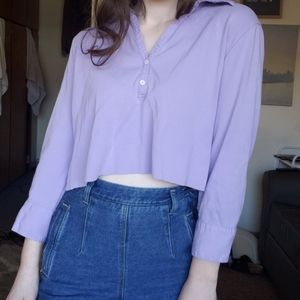 lavendar crop top